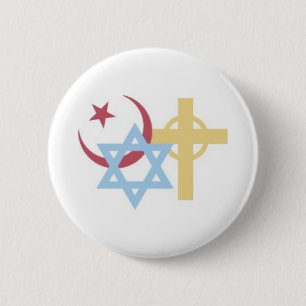 Badge Rond 5 Cm Symboles religieux