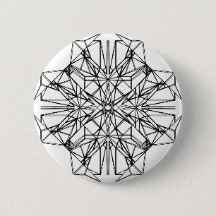 Badge Rond 5 Cm symétrie géométrique
