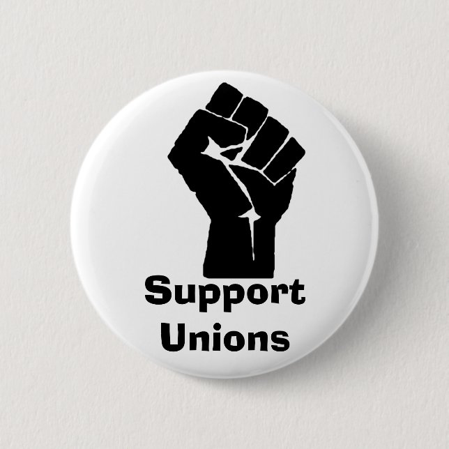 Badge Rond 5 Cm Syndicats de soutien (Devant)