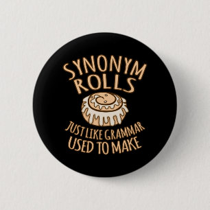 Badge Rond 5 Cm Synonym Rolls English Language Teacher Teach