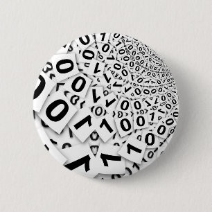 BADGE ROND 5 CM SYSTÈME BINAIRE