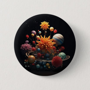 Badge Rond 5 Cm Système solaire Badge rond de 6 cm