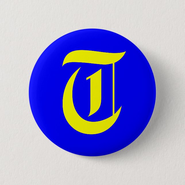 BADGE ROND 5 CM T - ANCIEN ANGLAIS (Devant)