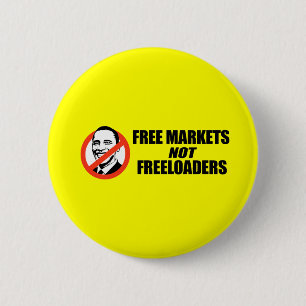 Badge Rond 5 Cm T-shirt d'Anti-Obama - marchés libres