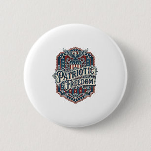 Badge Rond 5 Cm T-shirt graphique vectoriel gospel country patriot