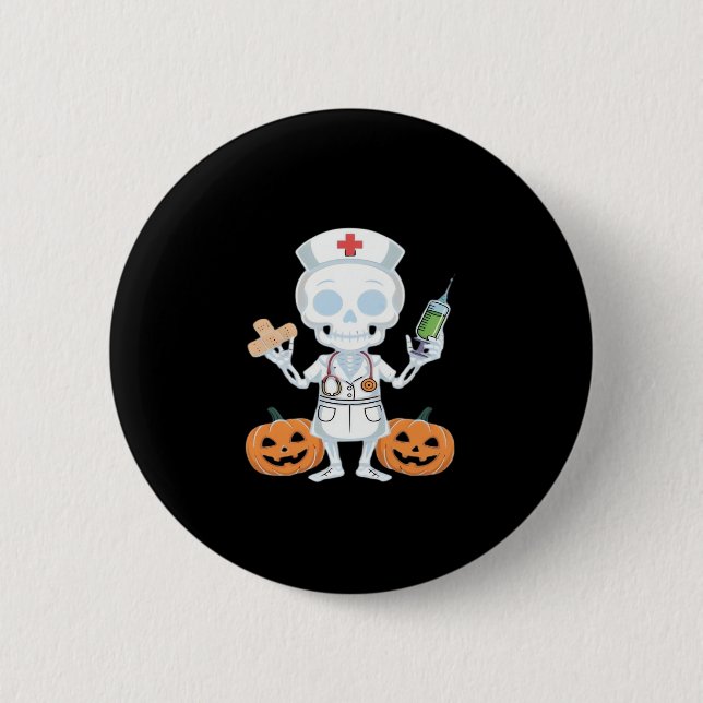 Badge Rond 5 Cm T-shirt indispensable pour l'infirmière d'Hallowee (Devant)