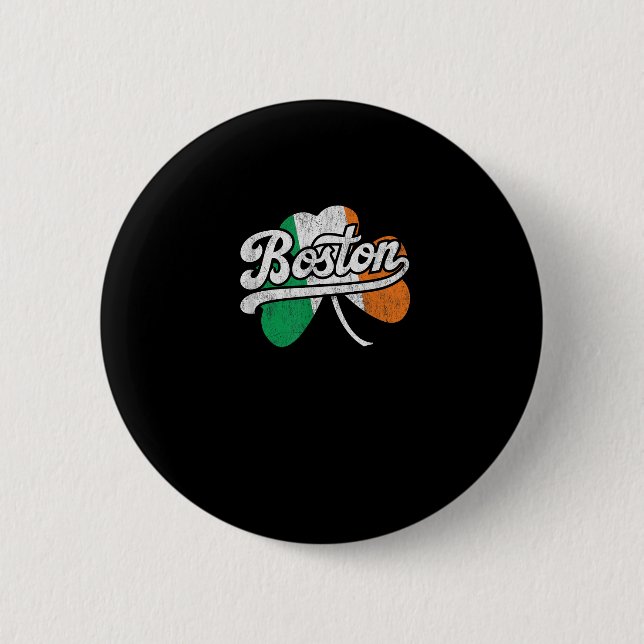 Badge Rond 5 Cm T-shirt irlandais de Boston (Devant)