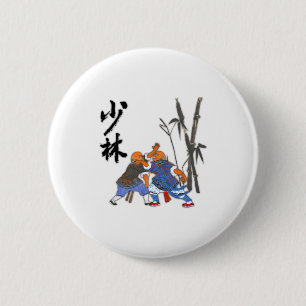 Badge Rond 5 Cm T Shirt Moines Shaolin 