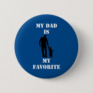 Badge Rond 5 Cm T-shirt tendance cadeau fête des pères émotionnel