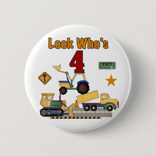 Badge Rond 5 Cm T-shirts d'anniversaire de véhicules de