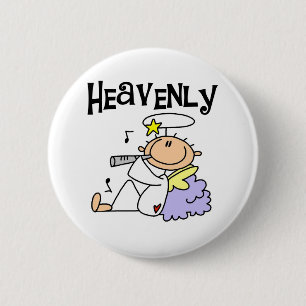 Badge Rond 5 Cm T-shirts et cadeaux Ange Céleste