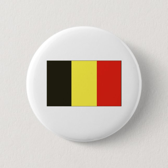 Badge Rond 5 Cm T-shirts et cadeaux belges de drapeau (Devant)
