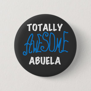 Badge Rond 5 Cm T-shirts et cadeaux bleus totalement