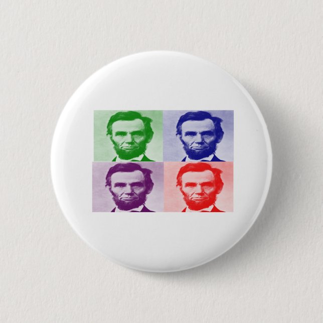 Badge Rond 5 Cm T-shirts et cadeaux d'Abraham Lincoln (Devant)