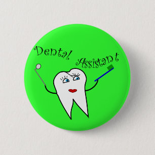 Badge Rond 5 Cm T-shirts et cadeaux d'assistant dentaire