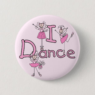 Badge Rond 5 Cm T-shirts et cadeaux de danse de la ballerine I