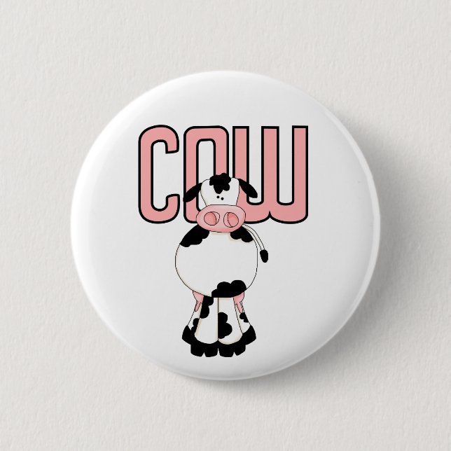 Badge Rond 5 Cm T-shirts et cadeaux de vache (Devant)