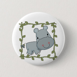 Badge Rond 5 Cm T-shirts et cadeaux d'hippopotame de bébé