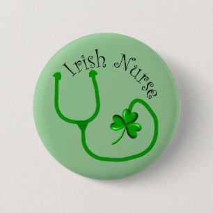 Badge Rond 5 Cm T-shirts et cadeaux d'infirmière d'Irlandais