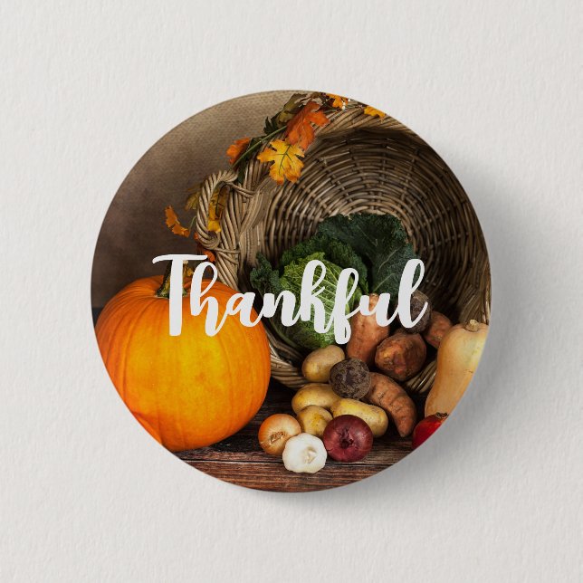 Badge Rond 5 Cm Table Bountiful Harvest (Devant)