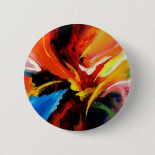 Badge Rond 5 Cm Tableau Abstrait de Serdar Hizli