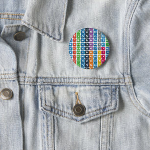 Badge Rond 5 Cm Tableau périodique des éléments 3