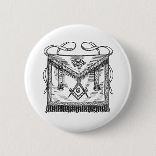 Badge Rond 5 Cm Tablier maçonnique