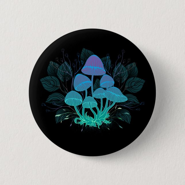 Badge Rond 5 Cm Tabourets dans Bushes (Devant)