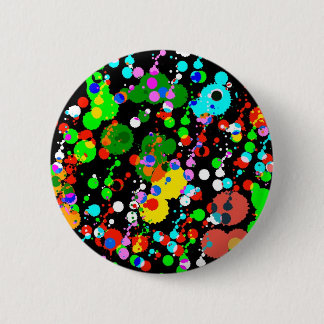 Badge Rond 5 Cm taches sur le noir