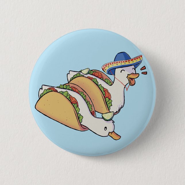 Badge Rond 5 Cm taco duckos (Devant)