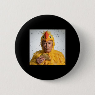Badge Rond 5 Cm Taco Trump Recule Toujours Drôle Droits de Douane