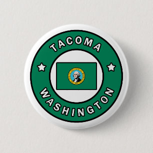 Badge Rond 5 Cm Tacoma Washington