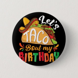 Badge Rond 5 Cm Tacoquons Mon Anniversaire Garçons Mexicain Cinco