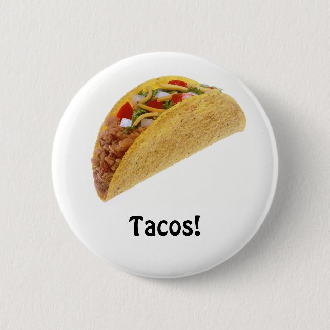 Badge Rond 5 Cm Tacos ! (Devant)