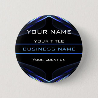Badge Rond 5 Cm Tag de nom commercial futuriste Hi Tec