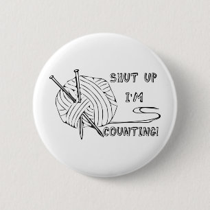 Badge Rond 5 Cm Tais-toi, je compte