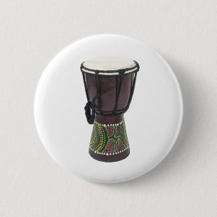 Badge Rond 5 Cm TallDjembeDrum070111