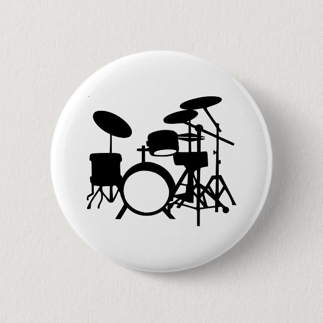 Badge Rond 5 Cm Tambours (Devant)
