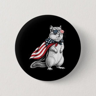 Badge Rond 5 Cm Tamia 4 juillet Drapeau américain Patriotique