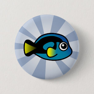 Badge Rond 5 Cm Tang bleu mignon
