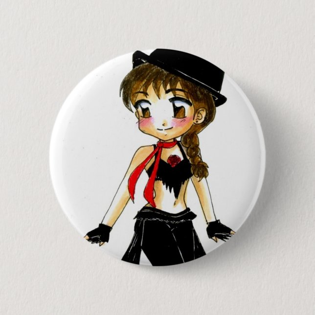 Badge Rond 5 Cm Tango de fusion - Violeta (Devant)