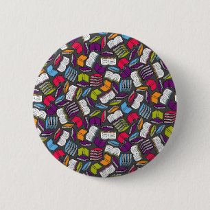 Badge Rond 5 Cm Tant De Livres Colorés...