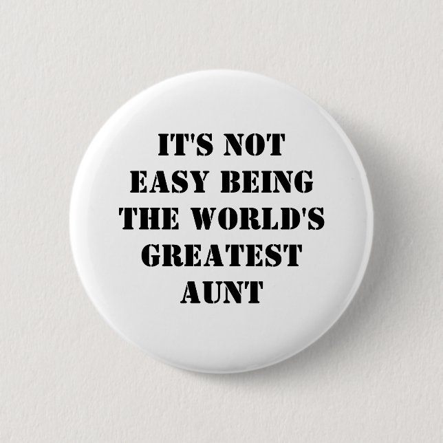Badge Rond 5 Cm Tante (Devant)