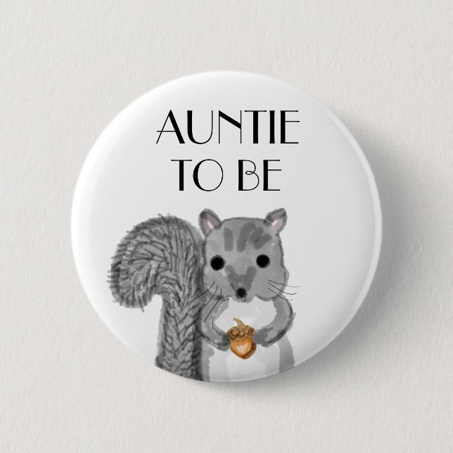 Badge Rond 5 Cm Tante À Être Baby shower (Devant)