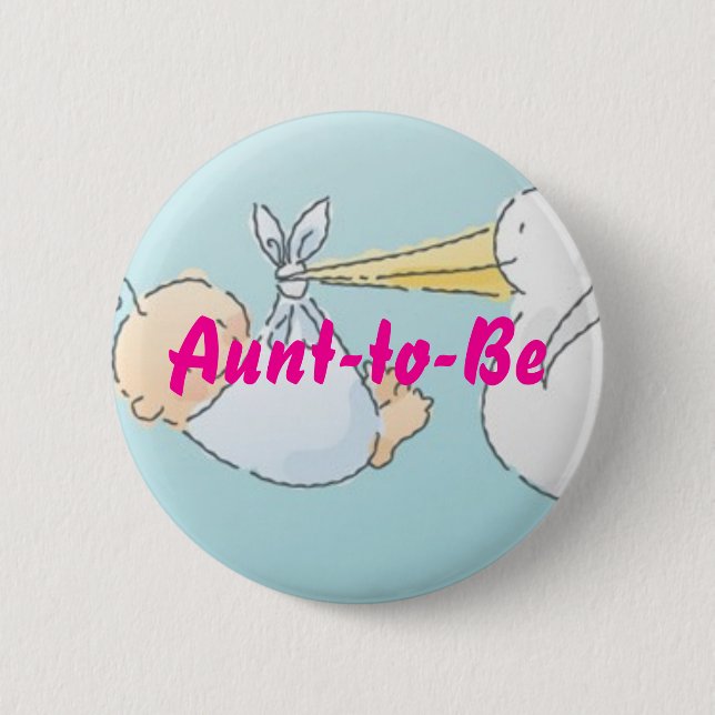 Badge Rond 5 Cm Tante-à-Soyez (Devant)
