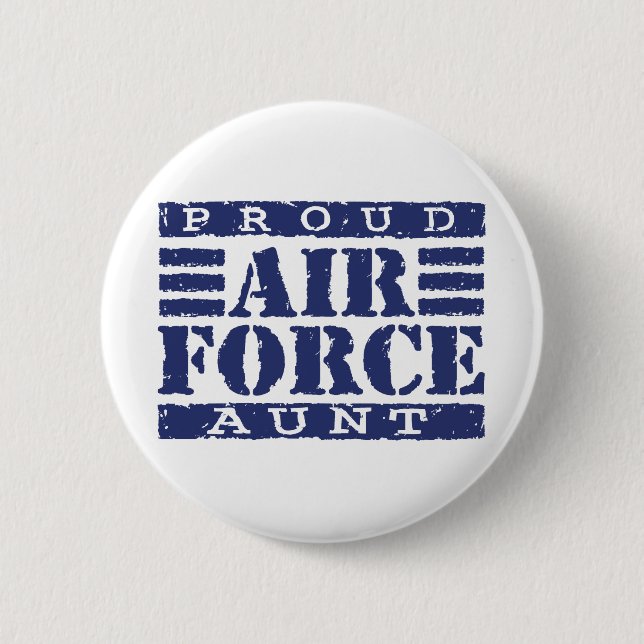 Badge Rond 5 Cm Tante de la Force aérienne (Devant)
