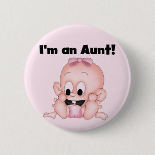 Badge Rond 5 Cm Tante de New Niece Tshirts et cadeaux