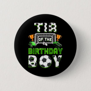 Badge Rond 5 Cm Tante du garçon qui fête son anniversaire Ensemble