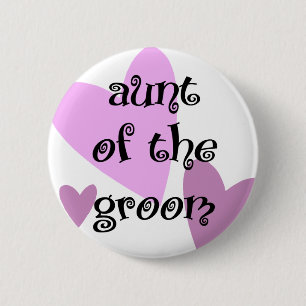 Badge Rond 5 Cm Tante du marié