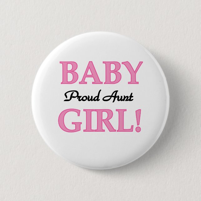 Badge Rond 5 Cm Tante fière de bébé (Devant)